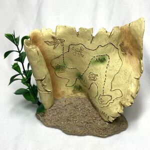 Top Fin Old World Map Aquarium Decoration 5"L x 4"T x 2"W